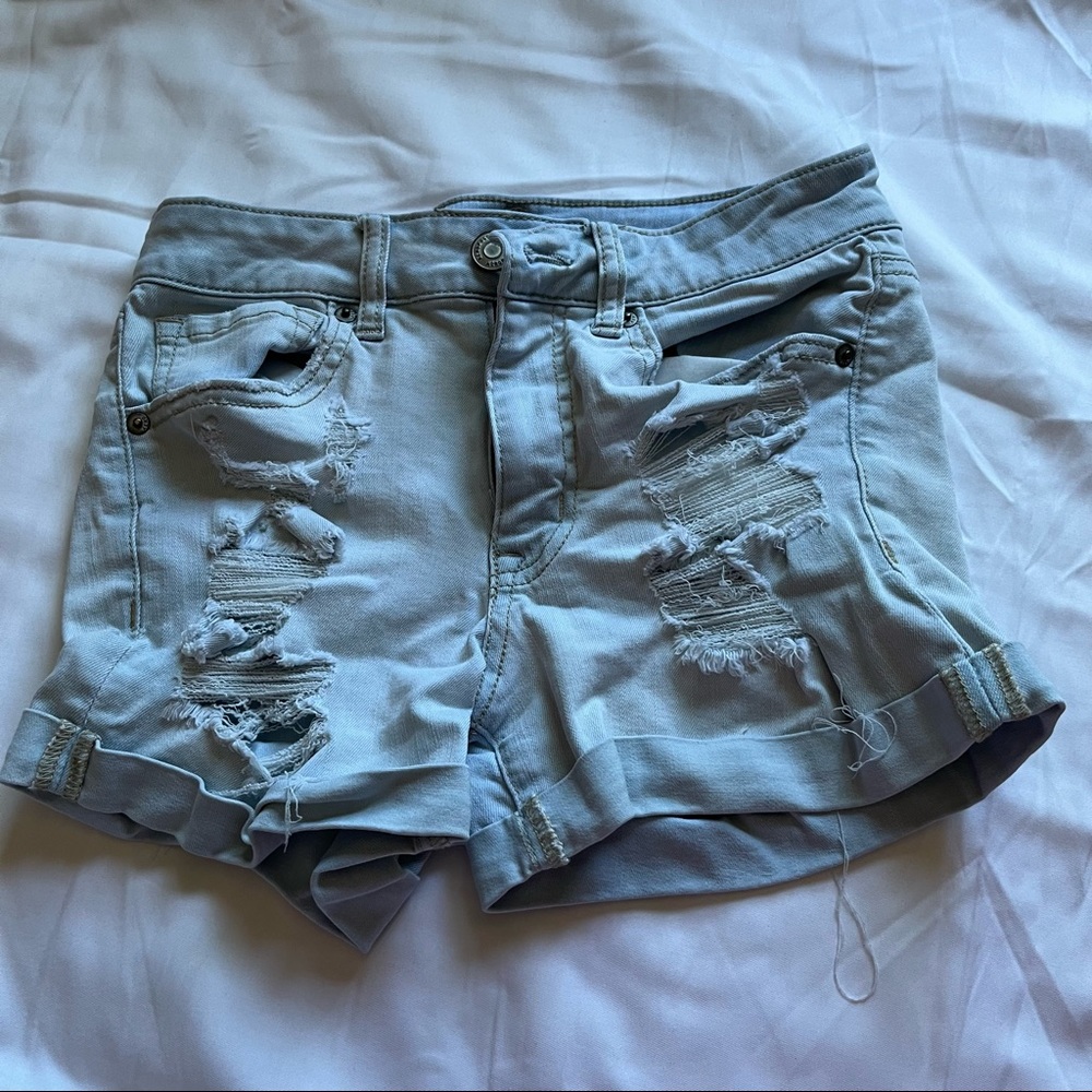 aeropostale denim shorts size 2
